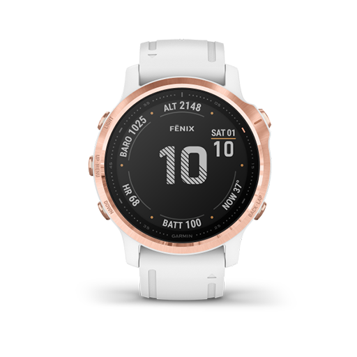 fēnix® 6S Pro Rose Gold with White Band